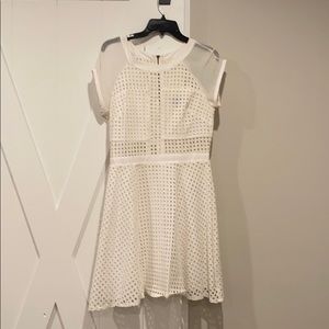 White eyelet dress